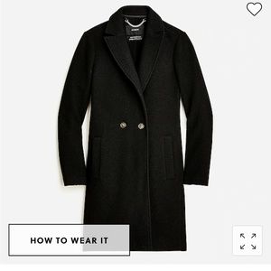 J.Crew Daphne Topcoat in Italian Boiled Wool